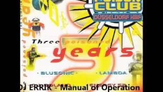 DJ ERRIK - Manual of Operation