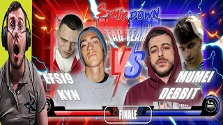 KYN & EFSI9 vs DEBBIT & MUMEI (Finale) SMIC DOWN TAG TEAM Reaction