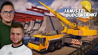 WIELKA BUDOWA ⚒️ "Janusze Budowlanki" #40 👷‍♂️ MOST UKOŃCZONY 😂 Lejemy Beton & Asfalt 🚧 MST