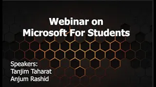 Webinar on Microsoft for Students | JU Computer Club