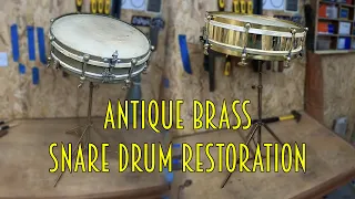 Antique Brass Snare Restoration