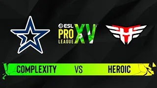 Complexity vs. Heroic - Map 2 [Overpass] - ESL Pro League Season 15 - Group D