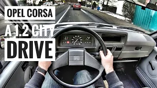 Opel Corsa A 1.2 (1987) | POV City Drive