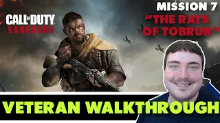 Call of Duty Vanguard (2021) Mission 7: THE RATS OF TOBRUK | Veteran Walkthrough