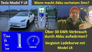 Über 30 kWh Verbrauch durch Akkuheizung? 🤨 Macht das Vorkonditionieren Sinn? Tesla Model Y LR