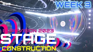 Eurovision 2023 Stage construction WEEK 3 - Liverpool (United by Music)