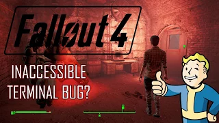 Quest "Old Guns" Inaccessible Terminal - is it a Bug?