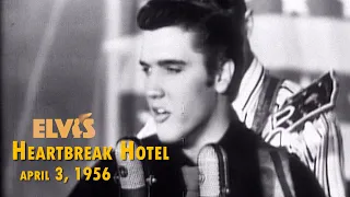 ELVIS PRESLEY - Heartbreak Hotel (Live TV 3rd April 1956) New Edit 4K