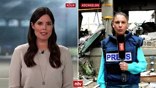 ntv-Reporterin Blufarb in der Nähe von Gaza: Auf Geisel-Listen "sieht man bekannte Namen" | ntv