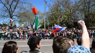 Парад в Севастополе 9 мая 2015 - ночные волки