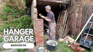 Garage bauen Teil 1 | Gartenarbeit im April | Bauvlog 134