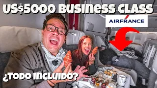 PAGAMOS US$40 POR ESTE ASIENTO EN BUSINESS CLASS (Experiencia en Air France Business Class)