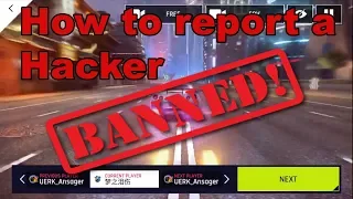 How to report a hacker in Asphalt 9