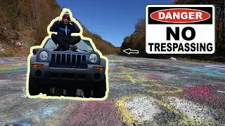 SNEAKING MY CAR ONTO ABANDONED GRAFFITI HIGHWAY! (Centralia Ghost Town)