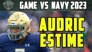 Audric Estime Highlights vs Navy | Notre Dame Football 2023