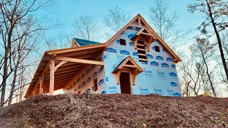 Constructing a STUNNING TIMBER-FRAME GARAGE.