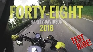 Forty Eight Harley-Davidson 1200 Sportster 2016 test ride