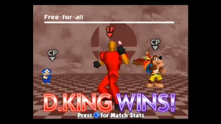 super smash bros remix 1.5.0 banjo kazooie vs d.king vs ebisumaru