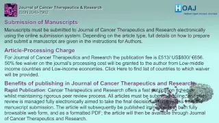 Journal of Cancer Therapeutics and Research