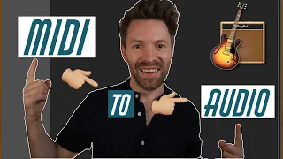 Convert Multiple Midi Tracks to Audio Tracks at the Same Time in GarageBand