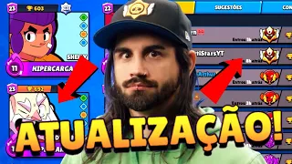 Super NOVIDADE CHEGANDO no BRAWL STARS 🥳 Atualização!!!