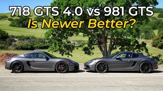 2022 Porsche 718 Cayman GTS 4.0 vs 2016 Porsche Cayman GTS - Head to Head Review!