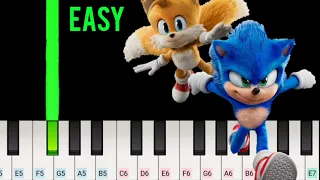 Sonic The Heagehog 2 - SPEED LIFE - Easy Piano Tutorial