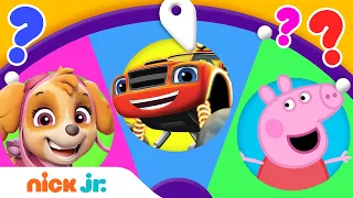 Adventures w/ PAW Patrol, Blaze & Peppa Pig! 🤩Spin the Wheel of Friends Ep. 12 | Nick Jr.