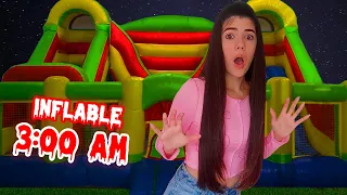 PASÉ la NOCHE en un INFLABLE (Final de miedo☠️😨) | Ani Cat😻