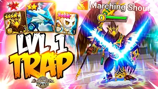 He SURPRISES Enemies with LVL. 1 TRAP - Summoners War