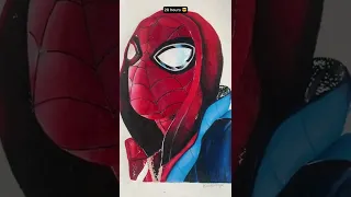 I spent ✨20 HOURS✨ on this MASTERPIECE… #shorts #fyp #art #viral #spiderman