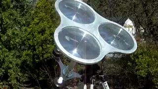 Triple Solar Thermoacoustic Engine