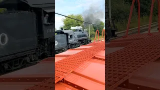 Caboose Ride behind a #steamtrain at the Illinois Railway Museum  #railroad #trains