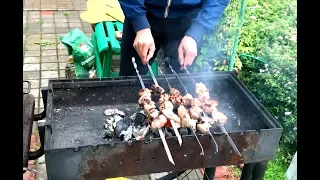 Russian Meat On The Chargrill. The Gorgeous Shashlik