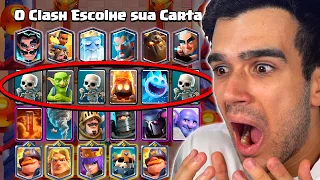 O CLASH ROYALE ESCOLHE MINHAS CARTAS na Sorte... ou Azar!! Megadesafio Estratégico