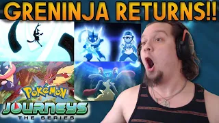 ASH & GRENINJA REUNITE!! LUCARIO BATTLES GRENINJA! Pokémon Journeys Episode 108 REACTION!