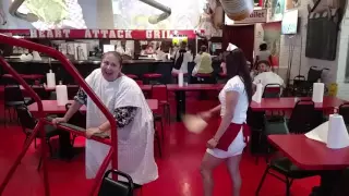 Cody got a good POP at the Heart Attack Grill