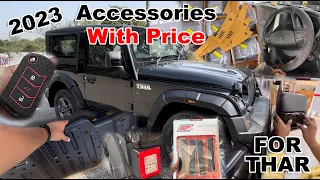 2023 Thar Accessories and Budget Modifications | Official Accessories Under 20,000 | Thar 4x4 2023