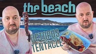 I ATE AN OCTOPUS TENTACLE AT THE BEACH IN IBIZA - Food Review - Nothing like the usual FISH & CHIPS!