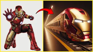 AVENGERS but TRAIN 🚆 VENGERS 🔥 All Characters (marvel & DC) 2024