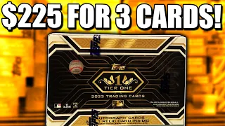 $225 FOR JUST 3 CARDS!! |  2023 Topps Tier One Baseball Two Box Review