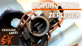 Vergaser Keihin PWK 36 / PWK 38 (KTM) zerlegen ausführlich erklärt vom Vergaseronkel