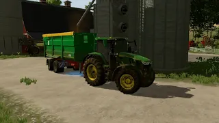 I have a trailer full of soybeans!Farming Simulator 23 map of Amberstone #241