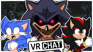 Movie Sonic and Movie Shadow Meet Lord X In VRCHAT!!