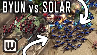 StarCraft 2: Unlimited ZERGLINGS?! ByuN (Terran) vs Solar (Zerg)