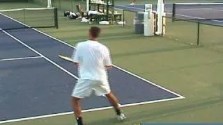 Gustavo Kuerten Practicing with Larry Pasos- Sick Groundies