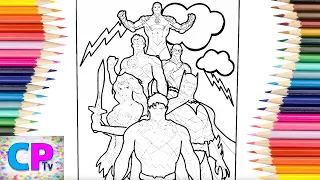 Justice League  Coloring Pages ,Wonderwoman, Superman,Batman,Green Lantern,Flash,Cyborg Coloring