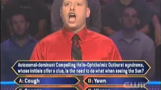 Guy fails the no-brainer question on "Who wants to be a Millionaire?"