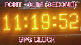 Gps clock p10 module font detail | Digital clock gps clock