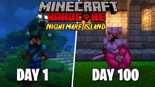 I Survived 100 Days on a Nightmare Island in Minecraft... Here's what happened